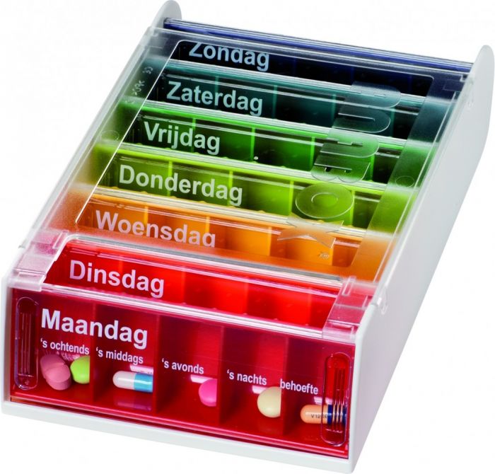 overtuigen meerderheid huiselijk Medicijncassette met 7 dagboxen , Anabox|CRUC.nl