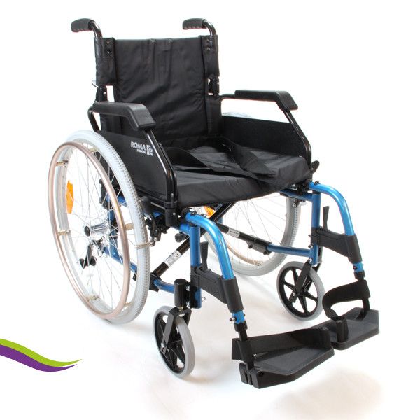 expositie hamer Pardon rolstoel-lichtgewicht-blauw