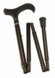 Carbon wandelstok opvouwbaar - met soft derby handvat