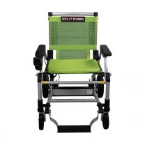 Elektrische opvouwbare rolstoel SplitRider, groen