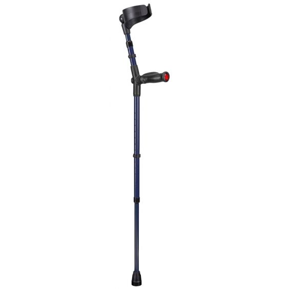 Elleboogkrukken, extra lang,  blauw, per paar