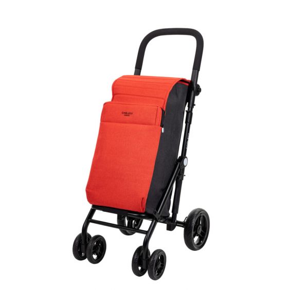 Carlett Boodschappentrolly, 4 wielen, Lett 439, rood