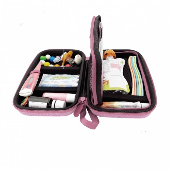 Medicijn reistasje - babycase-roze