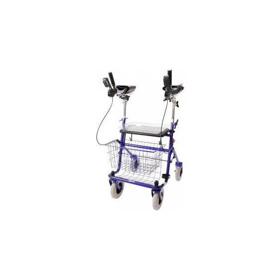 Rollator Provo met onderarmschalen, blauw