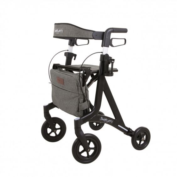 Rollator lichtgewicht Saturn, mat zwart