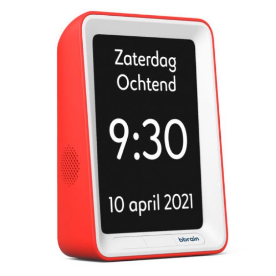 BBrain Basic Sprekende kalenderklok - rood