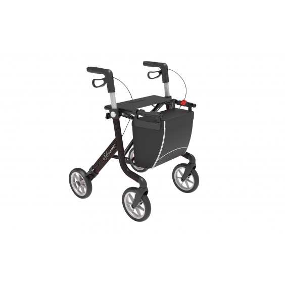 Rehasense Rollator Streamer, soft banden, dichte tas