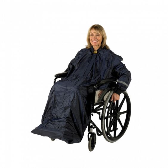 Rolstoel regenkleding, Wheely Mac met mouwen - gevoerd