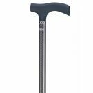 Carbon wandelstok met soft recht handvat