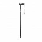 Wandelstok comfort, zwart