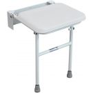 Douchezitje Solo wandbevestiging, opklapbaar met padding, wit